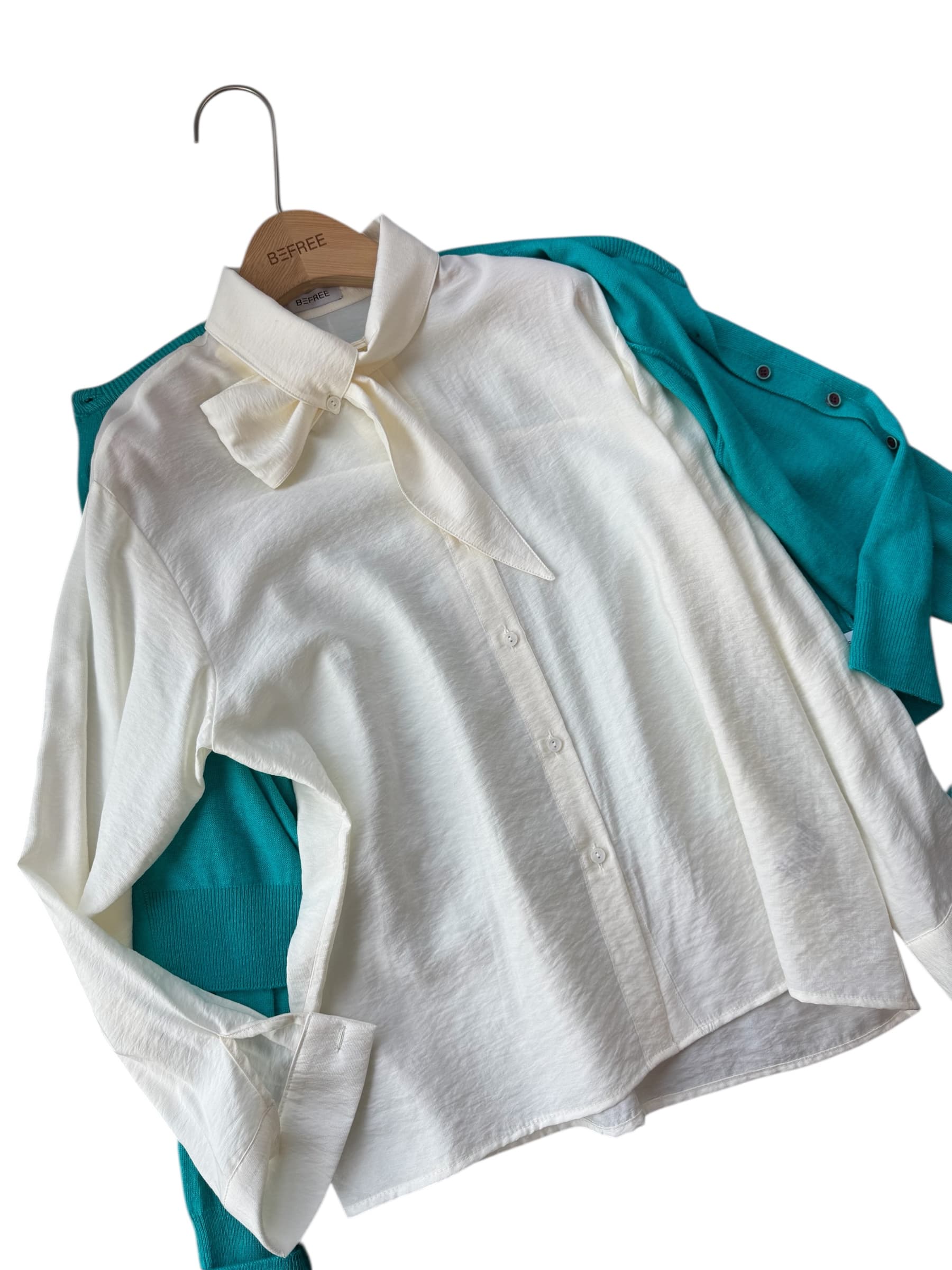 타이 블라우스 셔츠 - 1