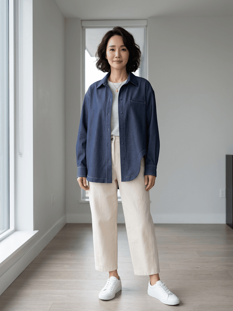 하이넥 스트링 숏 자켓 - 1